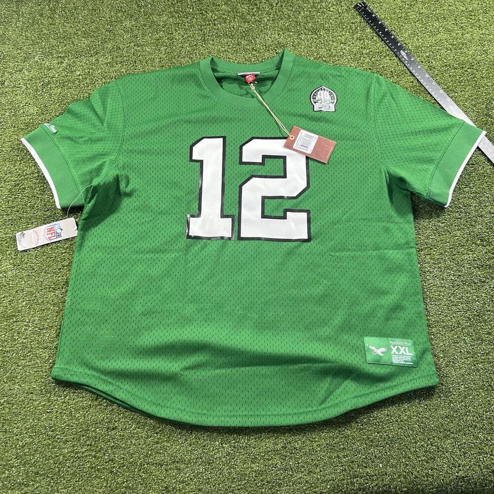 Mitchell & Ness Randall Cunningham #12 Philadelphia Eagles Jersey Green 2XL NWT